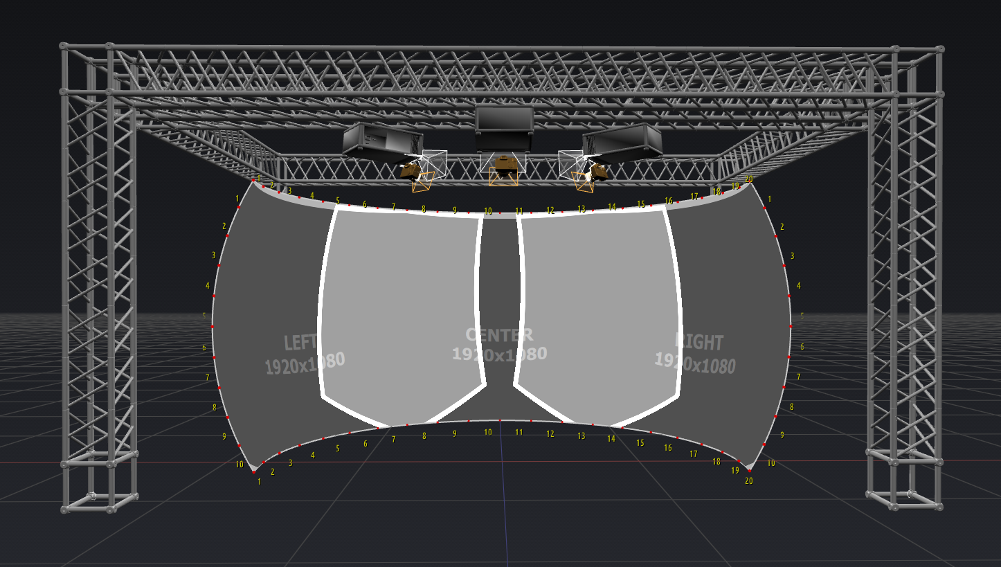 Projection setup